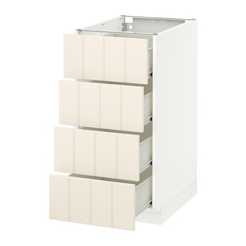 МЕТОД / ФОРВАРА Напольн шкаф 4 фронт панели/4 ящика - белый, Хитарп белый с оттенком, 40x60 см МЕТОД / ФОРВАРА Напольн шкаф 4 фронт панели/4 ящика - белый, Хитарп белый с оттенком, 40x60 см
