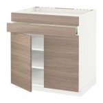 МЕТОД / ФОРВАРА Нап шк д/вар панели/2ящ/2фасада/1ящ - Брокхульт под грецкий орех светло-серый, белый МЕТОД / ФОРВАРА Нап шк д/вар панели/2ящ/2фасада/1ящ - Брокхульт под грецкий орех светло-серый, белый