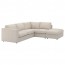 ВИМЛЕ Чехол д/углового 4-местного дивана - с открытым торцом/Гуннаред бежевый
