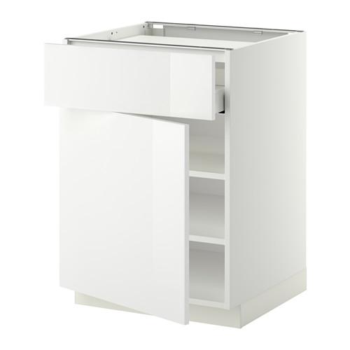 МЕТОД / МАКСИМЕРА Нплн шк д/врч пнл/ящ/плк/дв - белый, Рингульт глянцевый белый