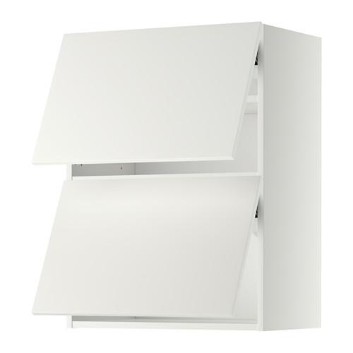 METOD навесной шкаф/2 дверцы, горизонтал белый/Хэггеби белый 60x38.6x80 cm METOD навесной шкаф/2 дверцы, горизонтал белый/Хэггеби белый 60x38.6x80 cm