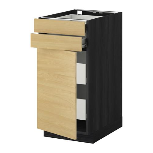 МЕТОД Нплн шк двр/2фрнт/2нзк/2срд ящ - под дерево черный, Тингсрид под березу, 40x60 см МЕТОД Нплн шк двр/2фрнт/2нзк/2срд ящ - под дерево черный, Тингсрид под березу, 40x60 см