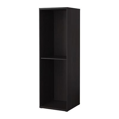 БЕСТО Стеллаж - черно-коричневый