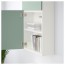БЕСТО Навесной шкаф с 2 дверями - белый/Сельсвикен глянцевый/серо-зеленый светлый
