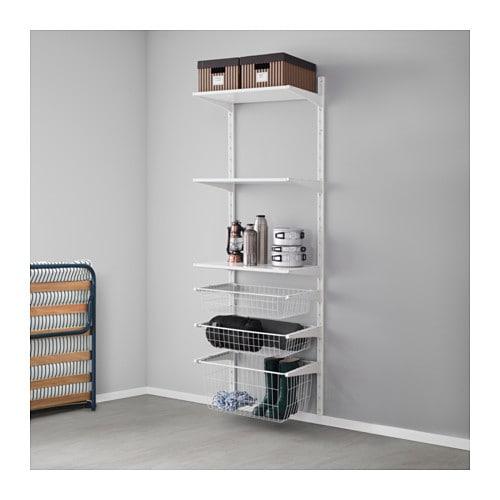 АЛЬГОТ Настенная шина/проволочные корзины