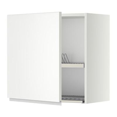 МЕТОД Шкаф навесной с сушкой - 60x60 см, Нодста белый/алюминий, белый МЕТОД Шкаф навесной с сушкой - 60x60 см, Нодста белый/алюминий, белый