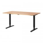 БЕКАНТ Стол/трансф - дубовый шпон/черный