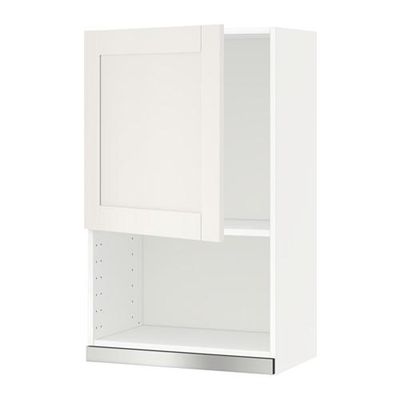 МЕТОД Навесной шкаф для СВЧ-печи - 60x100 см, Сэведаль белый, белый