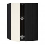 МЕТОД Угл нвсн шкф с вращающ секц - под дерево черный, Хитарп белый с оттенком, 68x100 см МЕТОД Угл нвсн шкф с вращающ секц - под дерево черный, Хитарп белый с оттенком, 68x100 см