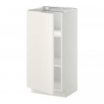 METOD напольный шкаф с полками белый/Веддинге белый 40x39.2x88 cm
