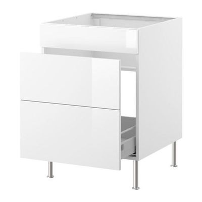 ФАКТУМ Наполный шкаф д/мойки/мусорн конт - Абстракт белый, 80 см