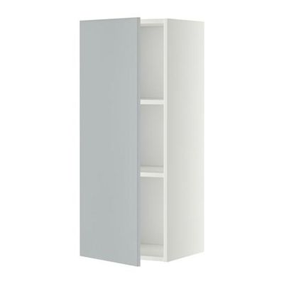 МЕТОД Шкаф навесной с полкой - 40x100 см, Веддинге серый, белый МЕТОД Шкаф навесной с полкой - 40x100 см, Веддинге серый, белый