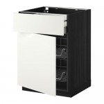 METOD/MAXIMERA напольн шкаф с пров корз/ящ/дверью