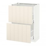 МЕТОД / МАКСИМЕРА Напольный шкаф с 2 ящиками - белый, Хитарп белый с оттенком, 60x37 см МЕТОД / МАКСИМЕРА Напольный шкаф с 2 ящиками - белый, Хитарп белый с оттенком, 60x37 см