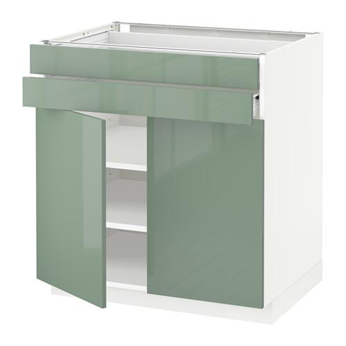 METOD/FÖRVARA напольный шкаф/2дверцы/2ящика цвет алюминия METOD/FÖRVARA напольный шкаф/2дверцы/2ящика цвет алюминия