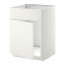 METOD напольный шкаф п-мойку с дв/фр пнл белый/Хэггеби белый 60x61.6x88 cm