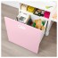 СТУВА / ФРИТИДС Стол с отделением для игрушек - белый/светло-розовый, 150x50x128 см