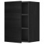 МЕТОД Шкаф навесной с полкой - под дерево черный, Тингсрид под дерево черный, 40x60 см