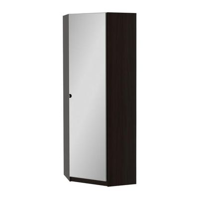ПАКС Гардероб угловой - Викедаль , черно-коричневый, 73/73x60x201 см,