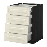 МЕТОД / ФОРВАРА Нплн шк 4фрнт/2нзк/3срд ящ - 60x60 см, Будбин белый с оттенком, под дерево черный МЕТОД / ФОРВАРА Нплн шк 4фрнт/2нзк/3срд ящ - 60x60 см, Будбин белый с оттенком, под дерево черный