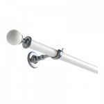 ТАЛЬЯРЕ Гардинный карниз с аксессуарами - белый/серебристый, 140 см ТАЛЬЯРЕ Гардинный карниз с аксессуарами - белый/серебристый, 140 см