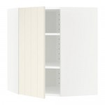 МЕТОД Угловой навесной шкаф с полками - белый, Хитарп белый с оттенком, 68x80 см