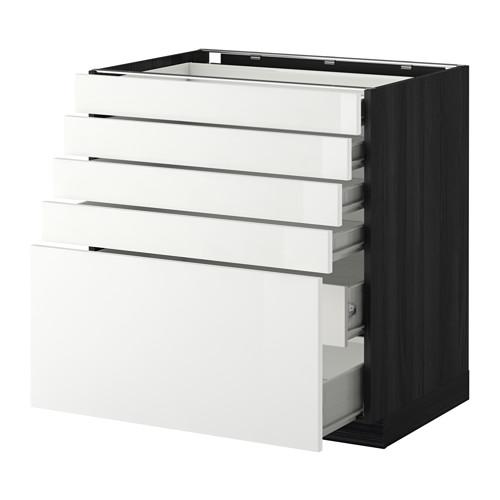 МЕТОД / ФОРВАРА Нплн шк 5фронт/4нзк/2срд ящ - под дерево черный, Рингульт глянцевый белый, 80x60 см МЕТОД / ФОРВАРА Нплн шк 5фронт/4нзк/2срд ящ - под дерево черный, Рингульт глянцевый белый, 80x60 см