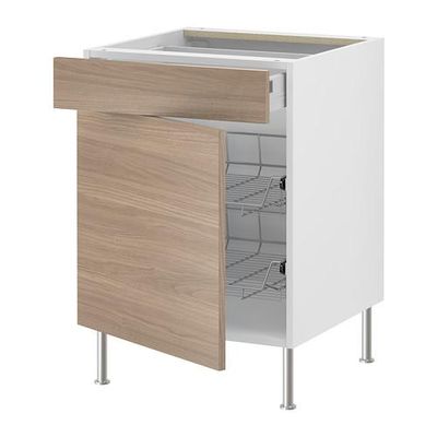 ФАКТУМ Напольн шкаф с пров корз/ящ/дверью - Софилунд светло-серый, 60 см ФАКТУМ Напольн шкаф с пров корз/ящ/дверью - Софилунд светло-серый, 60 см