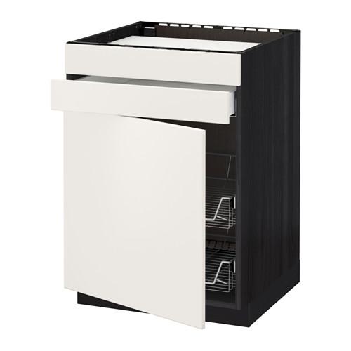 МЕТОД / МАКСИМЕРА Нплн шк д/врч пнл/ящ/2првл крзн - под дерево черный, Веддинге белый МЕТОД / МАКСИМЕРА Нплн шк д/врч пнл/ящ/2првл крзн - под дерево черный, Веддинге белый