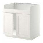 МЕТОД Напольн шкаф д двойн мойки ДУМШЁ - Лаксарби белый, белый