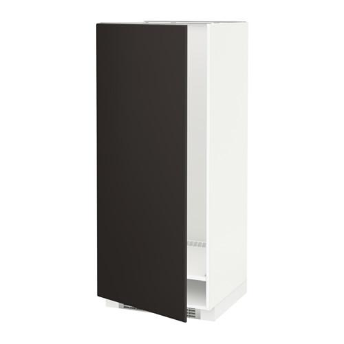 МЕТОД Высок шкаф д холодильн/мороз - белый, Кунгсбакка антрацит, 60x60x140 см МЕТОД Высок шкаф д холодильн/мороз - белый, Кунгсбакка антрацит, 60x60x140 см