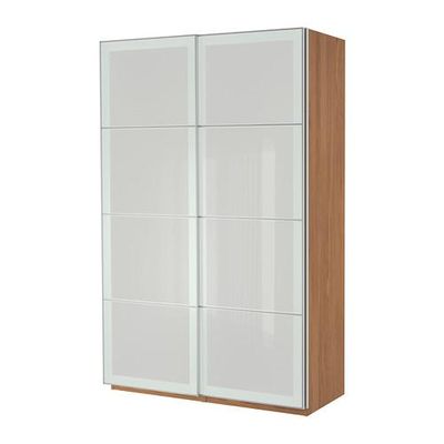 ПАКС Гардероб с раздвижными дверьми - матовое стекло, 150x66x236 см ПАКС Гардероб с раздвижными дверьми - матовое стекло, 150x66x236 см