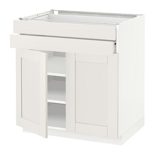 METOD/FÖRVARA напольный шкаф/2дверцы/2ящика цвет алюминия METOD/FÖRVARA напольный шкаф/2дверцы/2ящика цвет алюминия