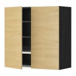 МЕТОД Навесной шкаф с посуд суш/2 дврц - 80x80 см, Тингсрид под березу, под дерево черный МЕТОД Навесной шкаф с посуд суш/2 дврц - 80x80 см, Тингсрид под березу, под дерево черный