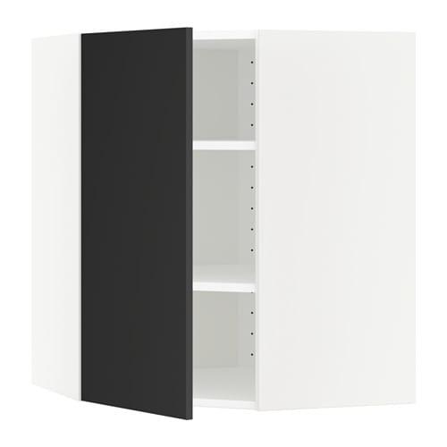 МЕТОД Угловой навесной шкаф с полками - белый, -, 68x80 см МЕТОД Угловой навесной шкаф с полками - белый, -, 68x80 см