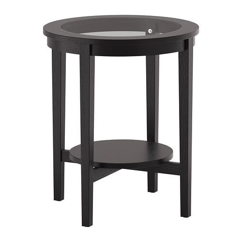 MALMSTA придиванный столик черно-коричневый