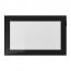 GLASSVIK стеклянная дверь черный/прозрачное стекло 60x38 cm