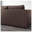 ВИМЛЕ 3-местный диван - с открытым торцом/Фарста темно-коричневый