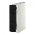 МЕТОД Напол шкаф/выдв внутр элем - Тингсрид под дерево черный, белый