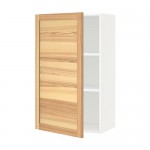 МЕТОД Шкаф навесной с полкой - белый, Торхэмн естественный ясень, 60x100 см МЕТОД Шкаф навесной с полкой - белый, Торхэмн естественный ясень, 60x100 см