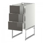 МЕТОД / ФОРВАРА Нплн шк 3 фрнт/3 средн ящика - 40x60x60 см, Рингульт глянцевый серый, белый МЕТОД / ФОРВАРА Нплн шк 3 фрнт/3 средн ящика - 40x60x60 см, Рингульт глянцевый серый, белый