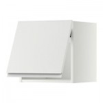 МЕТОД Горизонтальный навесной шкаф - 40x40 см, Нодста белый/алюминий, белый