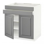 МЕТОД / МАКСИМЕРА Нап шк д/вар панели/2ящ/2фасада/1ящ - белый, Будбин серый