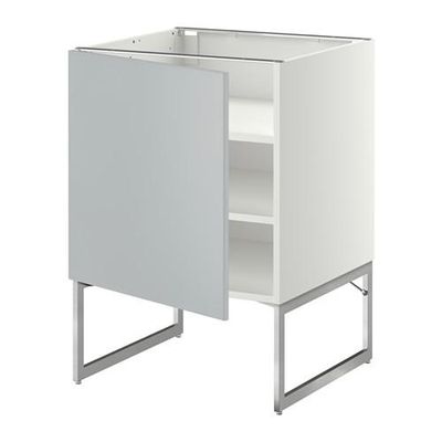 МЕТОД Напольный шкаф с полками - 60x60x60 см, Веддинге серый, белый МЕТОД Напольный шкаф с полками - 60x60x60 см, Веддинге серый, белый