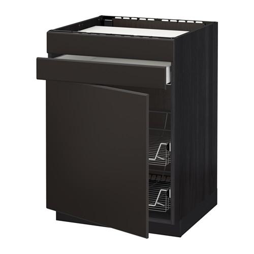 МЕТОД / МАКСИМЕРА Нплн шк д/врч пнл/ящ/2првл крзн - под дерево черный, Кунгсбакка антрацит МЕТОД / МАКСИМЕРА Нплн шк д/врч пнл/ящ/2првл крзн - под дерево черный, Кунгсбакка антрацит