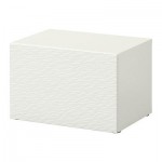 БЕСТО Стеллаж с дверью - Лаксвикен белый