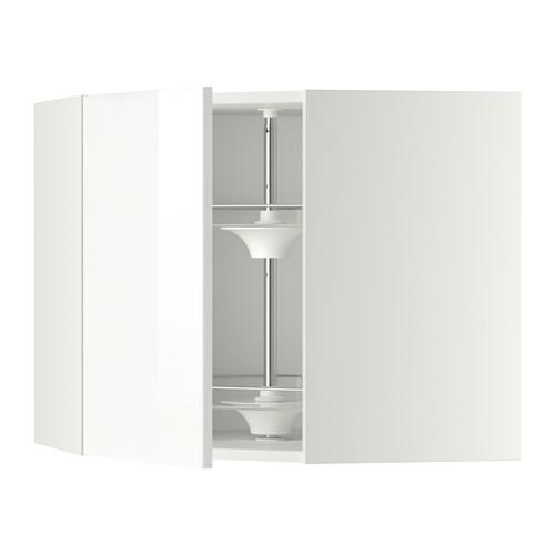 МЕТОД Угл нвсн шкф с вращающ секц - белый, Рингульт глянцевый белый, 68x60 см МЕТОД Угл нвсн шкф с вращающ секц - белый, Рингульт глянцевый белый, 68x60 см