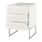 МЕТОД / МАКСИМЕРА Нплн шк 3 фрнт/3 средн ящика - белый, Сэведаль белый, 60x60x60 см МЕТОД / МАКСИМЕРА Нплн шк 3 фрнт/3 средн ящика - белый, Сэведаль белый, 60x60x60 см