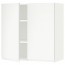 МЕТОД Навесной шкаф с полками/2дверцы - белый, Воксторп белый, 80x80 см