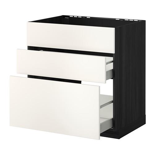 METOD/MAXIMERA напольн шк п-мойку+3фрнт пнл/2ящ цвет алюминия METOD/MAXIMERA напольн шк п-мойку+3фрнт пнл/2ящ цвет алюминия